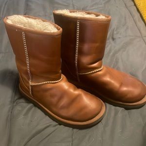 Brown Leather Uggs